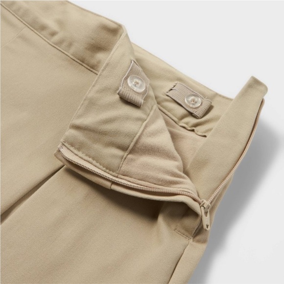 Cat & Jack Girls' Pleated Twill Uniform Skort - Sourdough Beige 10 - Picture 2 of 3